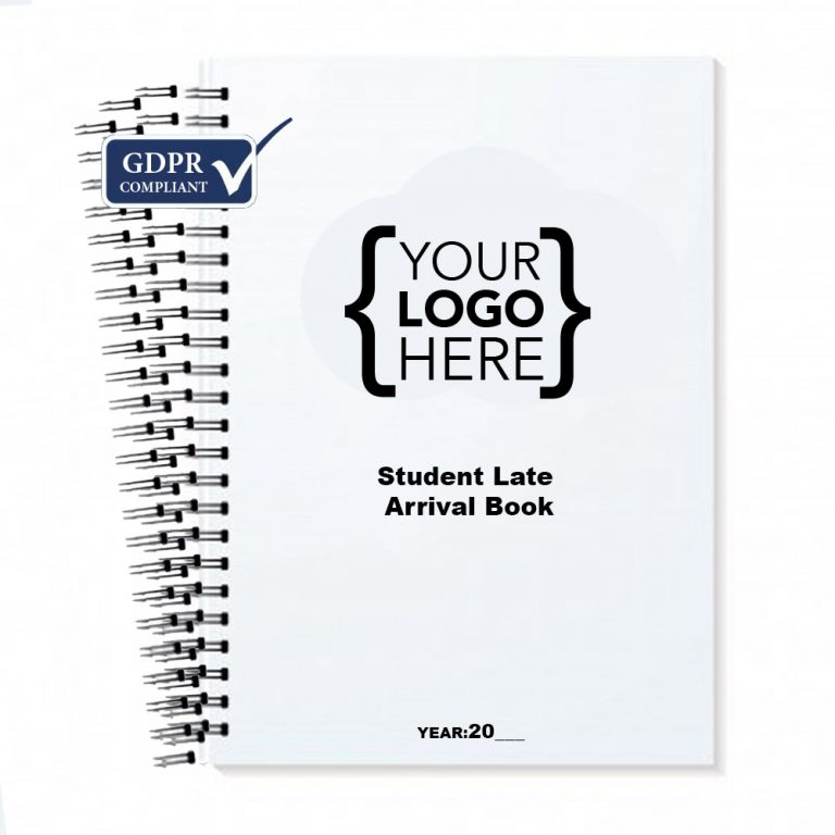 GDPR Compliant Personalised Student Late Arrival Book (1,800 names per