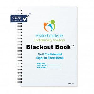 GDPR Staff Sign-In Book with Lunch Break (1,200 Names)